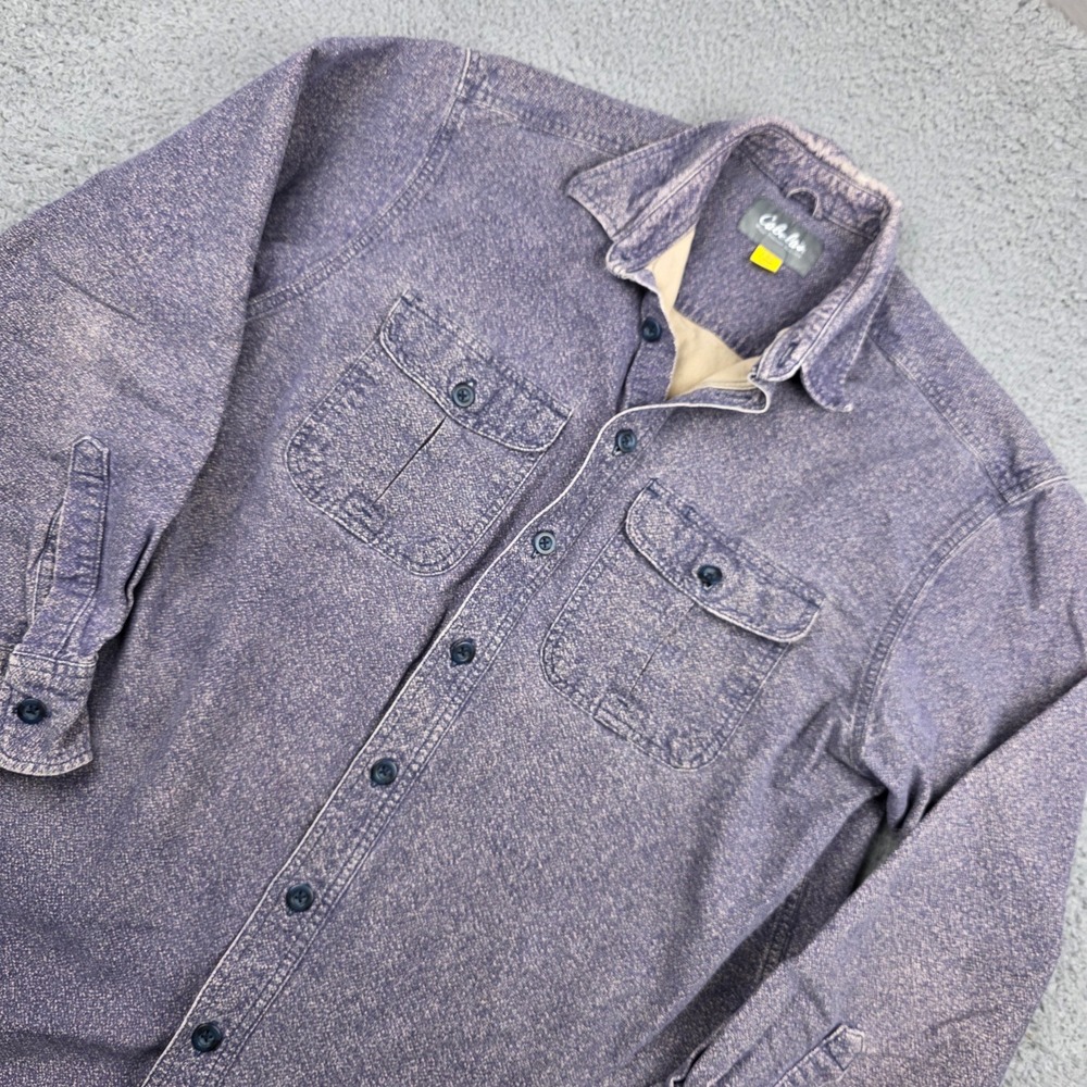Cabelas Mens Large Tall Heavyweight Cotton Button Down Shirt